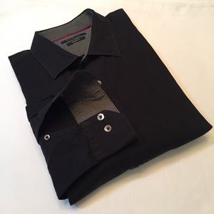 BUGATCHI Classic Fit Tonal Mini Box Check Shirt
